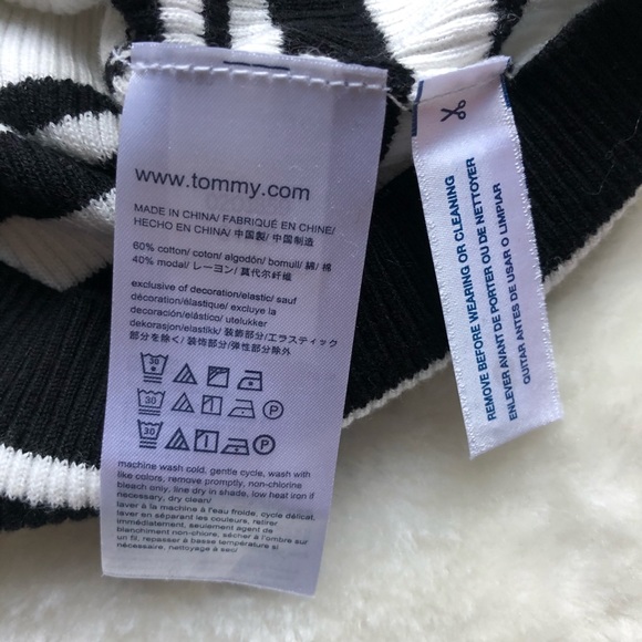 Tommy Hilfiger Casual Cold Shoulder Striped top - Picture 7 of 8